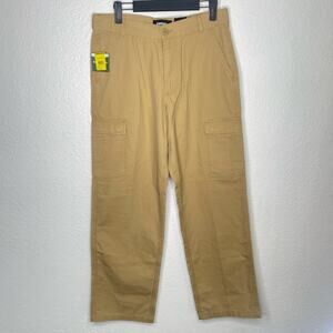 RSQ Kids Boys Pants Size 20 Khaki Loose Wide Leg Casual Lightweight Cargo
